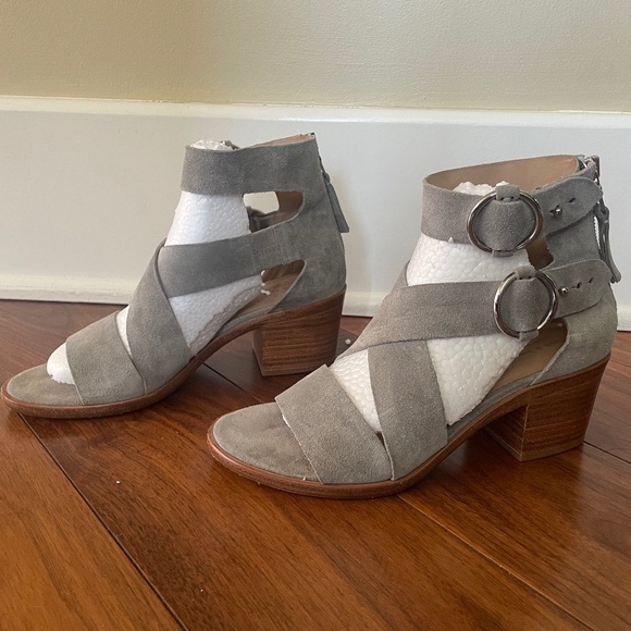 Rag & Bone Mari Strappy Sandal in Grey Suede Sz 7.5 - Picture 10 of 13